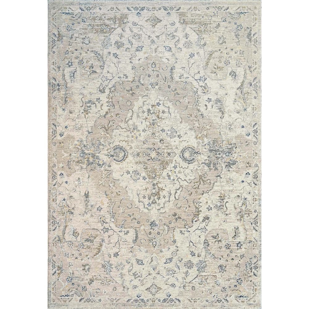 Dynamic Rugs 4312-897 Opulus 7.10 Ft. X 10.10 Ft. Rectangle Rug in Beige/Grey/Gold
